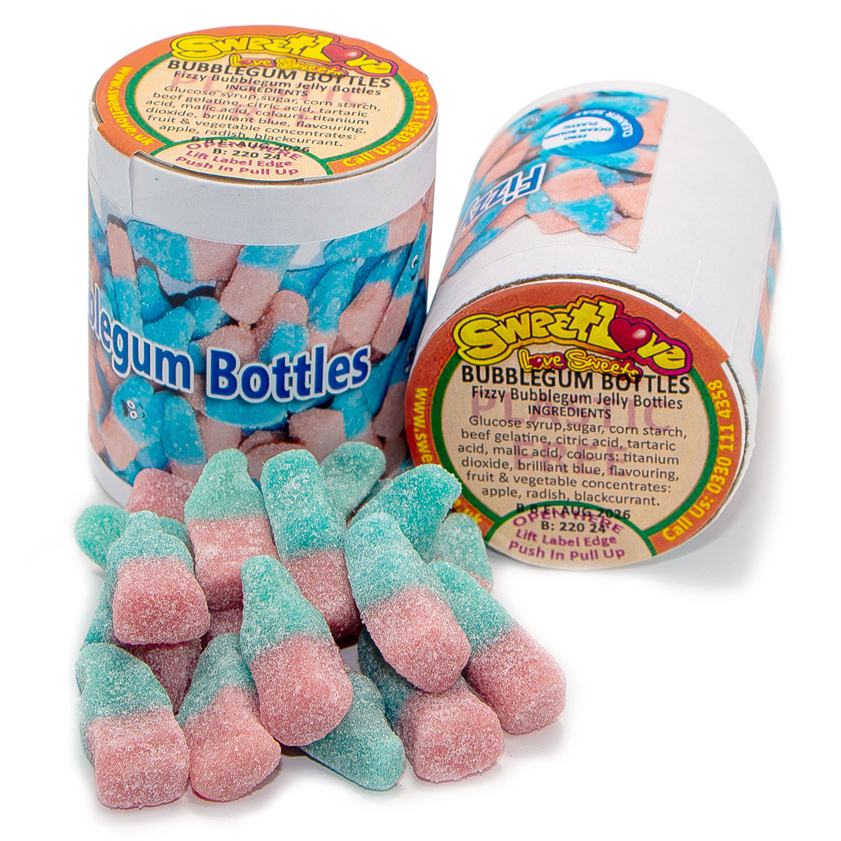 Fizzy Bubblegum Bottles.