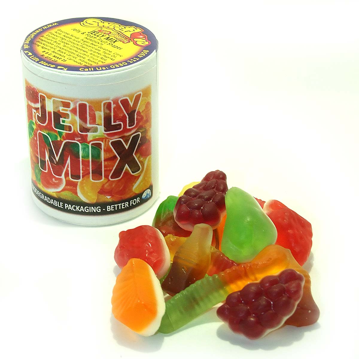 Vending label for Jelly Mix.