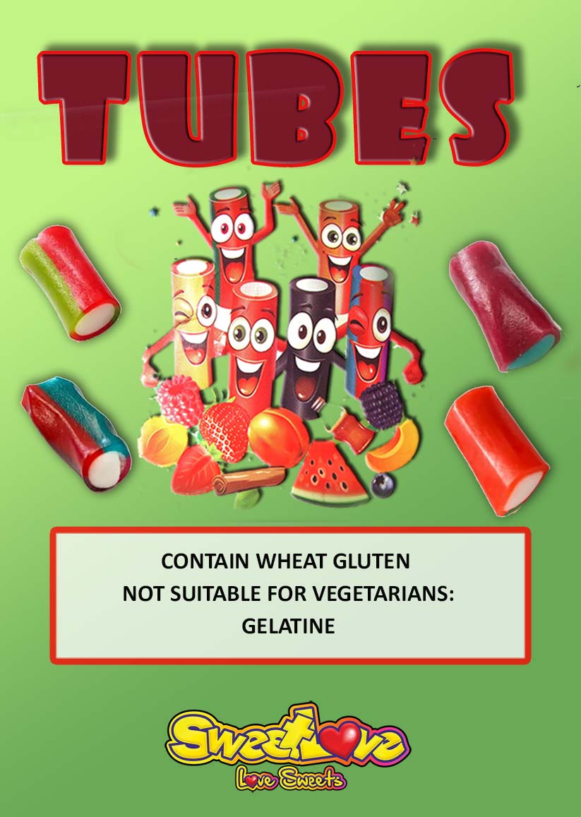 Vending label for Tubes