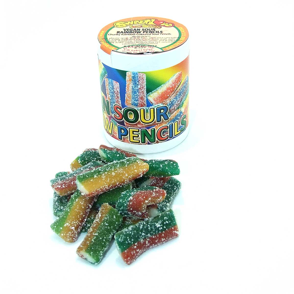 VEGAN Sour Rainbow Pencils.
